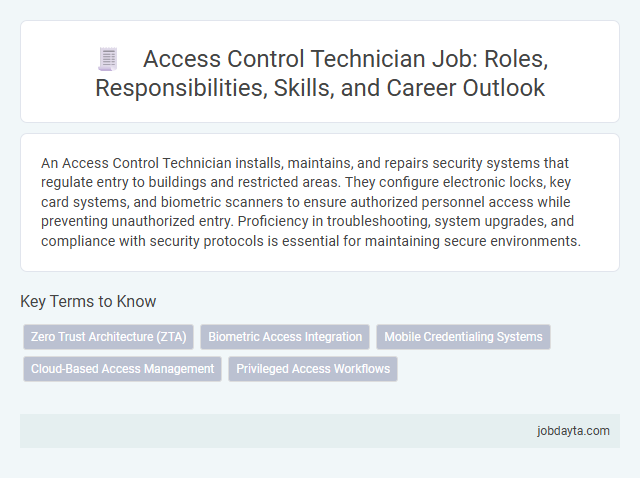 Access Control Technician Job: Roles, Responsibilities, Skills, and Career Outlook