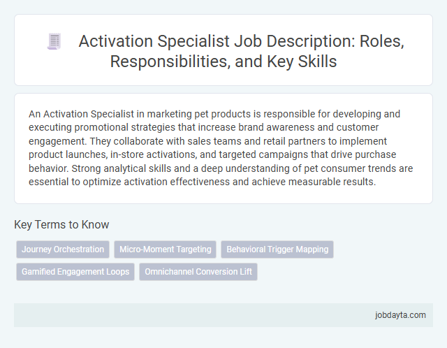 Activation Specialist Job Description: Roles, Responsibilities, and Key Skills