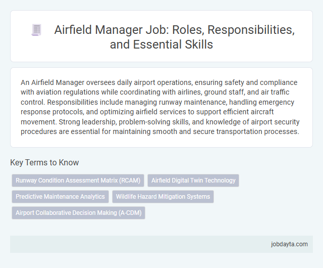 Airfield Manager Job: Roles, Responsibilities, and Essential Skills