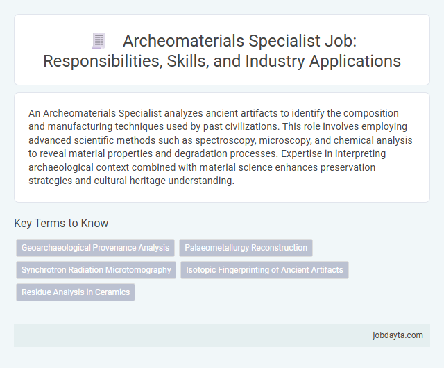 Archeomaterials Specialist Job: Responsibilities, Skills, and Industry Applications