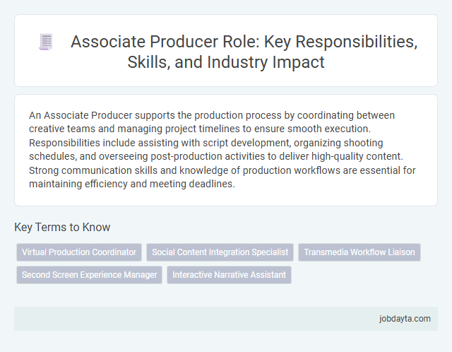 Associate Producer Role: Key Responsibilities, Skills, and Industry Impact