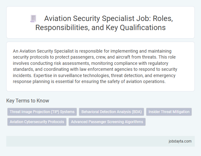 Aviation Security Specialist Job: Roles, Responsibilities, and Key Qualifications