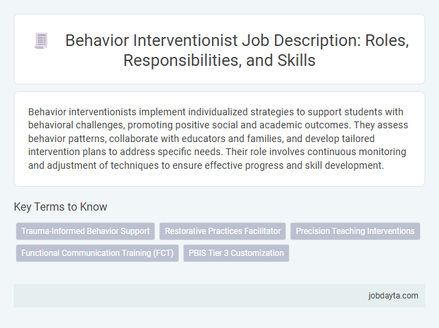 Behavior Interventionist Job Description: Roles, Responsibilities, and Skills