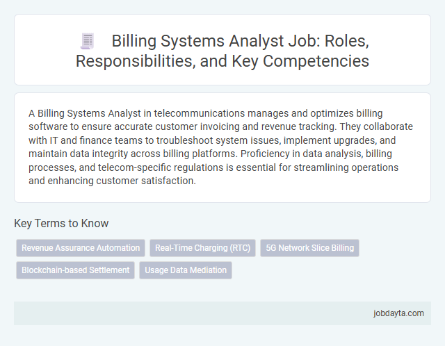 Billing Systems Analyst Job: Roles, Responsibilities, and Key Competencies
