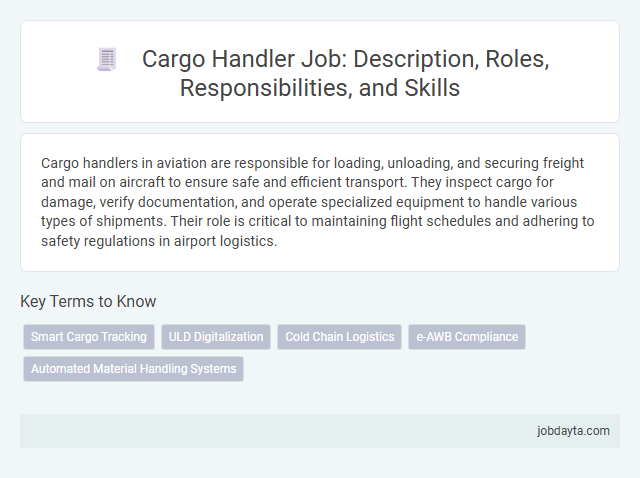 Cargo Handler Job: Description, Roles, Responsibilities, and Skills