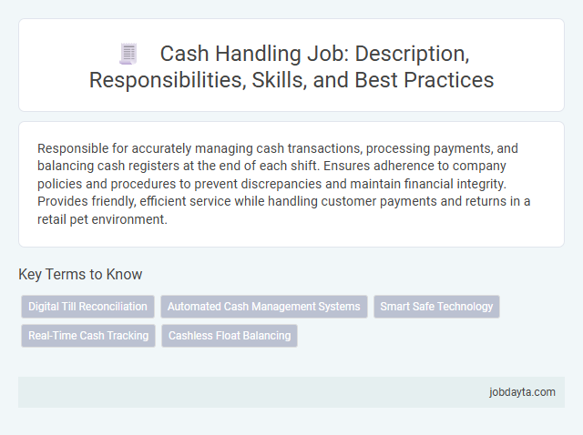 Cash Handling Job: Description, Responsibilities, Skills, and Best Practices