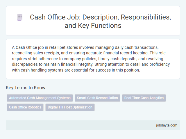 Cash Office Job: Description, Responsibilities, and Key Functions