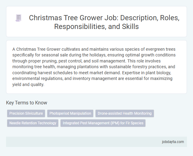 Christmas Tree Grower Job: Description, Roles, Responsibilities, and Skills