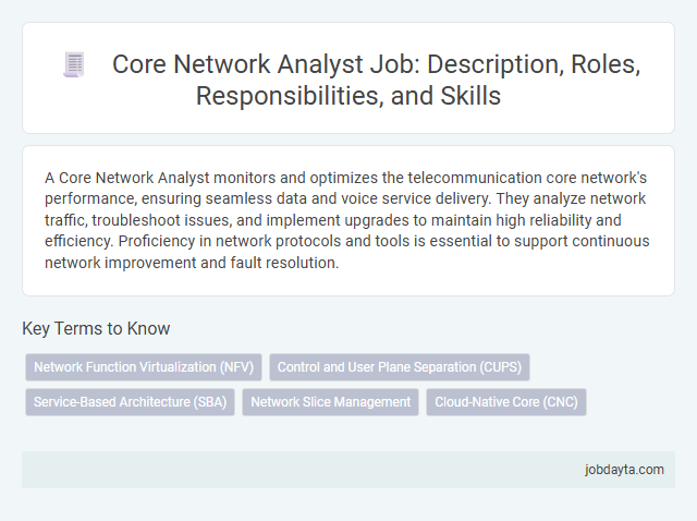 Core Network Analyst Job: Description, Roles, Responsibilities, and Skills