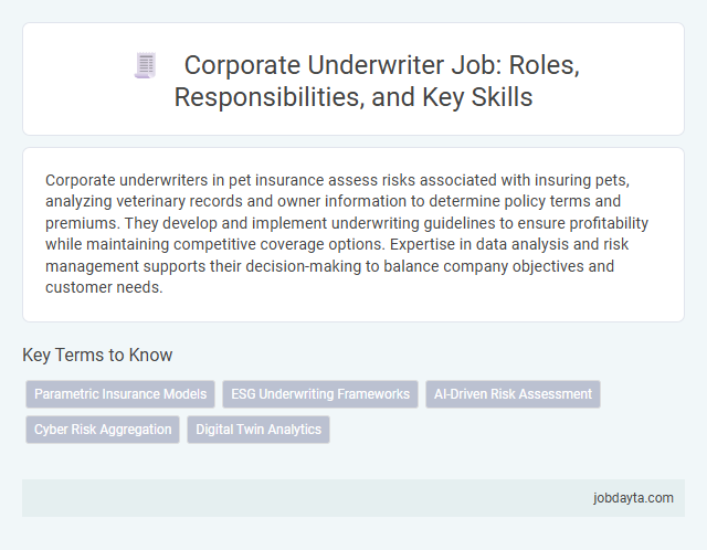 Corporate Underwriter Job: Roles, Responsibilities, and Key Skills