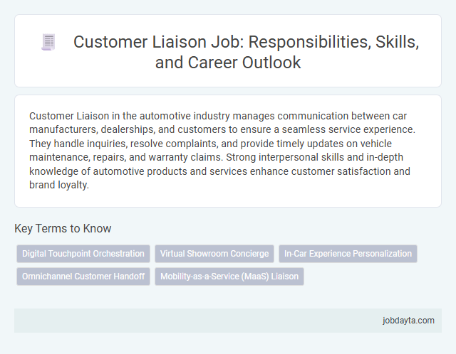 Customer Liaison Job: Responsibilities, Skills, and Career Outlook
