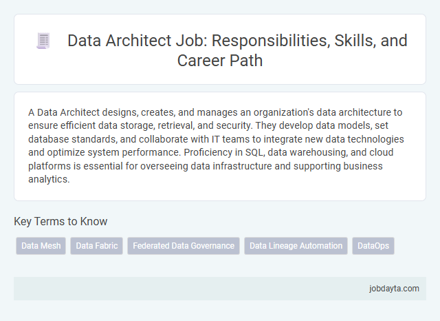 Data Architect Job: Responsibilities, Skills, and Career Path