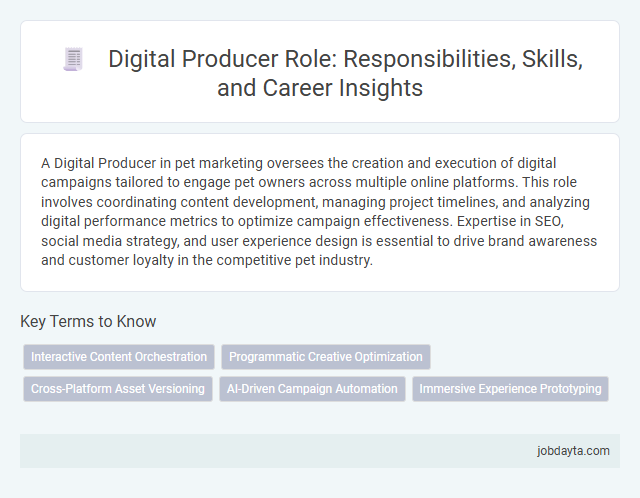Digital Producer Role: Responsibilities, Skills, and Career Insights