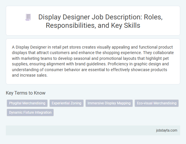 Display Designer Job Description: Roles, Responsibilities, and Key Skills