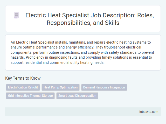 Electric Heat Specialist Job Description: Roles, Responsibilities, and Skills