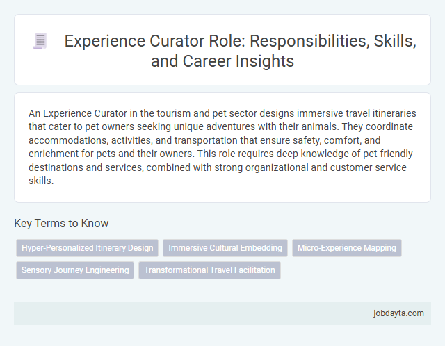 Experience Curator Role: Responsibilities, Skills, and Career Insights