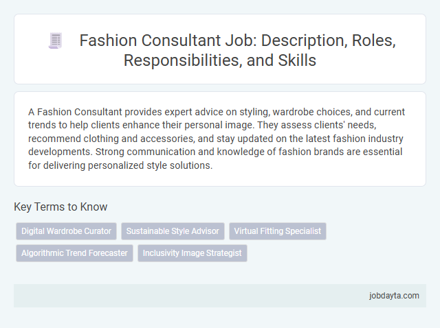 Fashion Consultant Job: Description, Roles, Responsibilities, and Skills