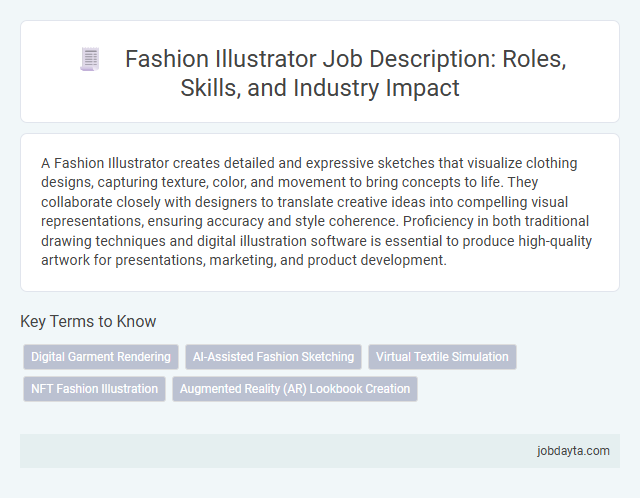 Fashion Illustrator Job Description: Roles, Skills, and Industry Impact