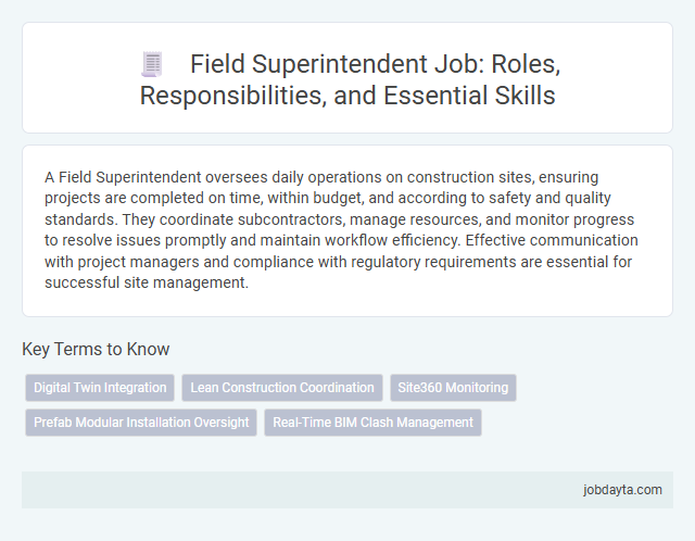 Field Superintendent Job: Roles, Responsibilities, and Essential Skills
