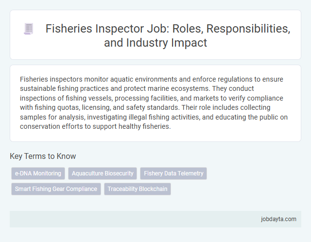 Fisheries Inspector Job: Roles, Responsibilities, and Industry Impact