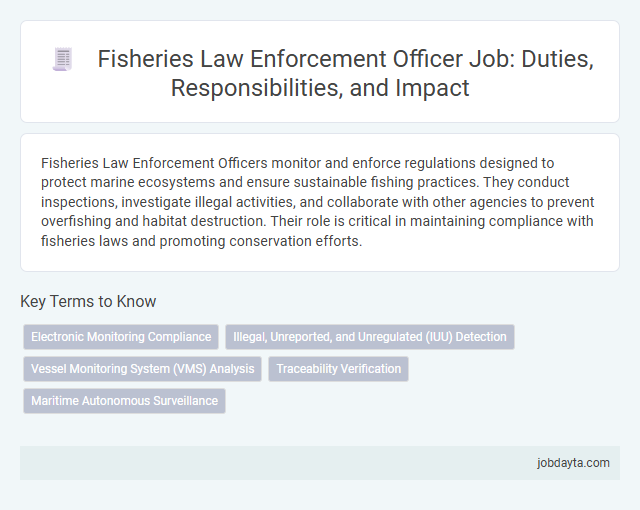 Fisheries Law Enforcement Officer Job: Duties, Responsibilities, and Impact