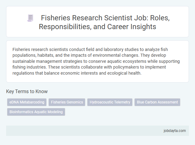 Fisheries Research Scientist Job: Roles, Responsibilities, and Career Insights