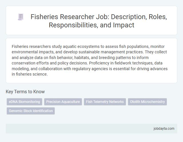 Fisheries Researcher Job: Description, Roles, Responsibilities, and Impact