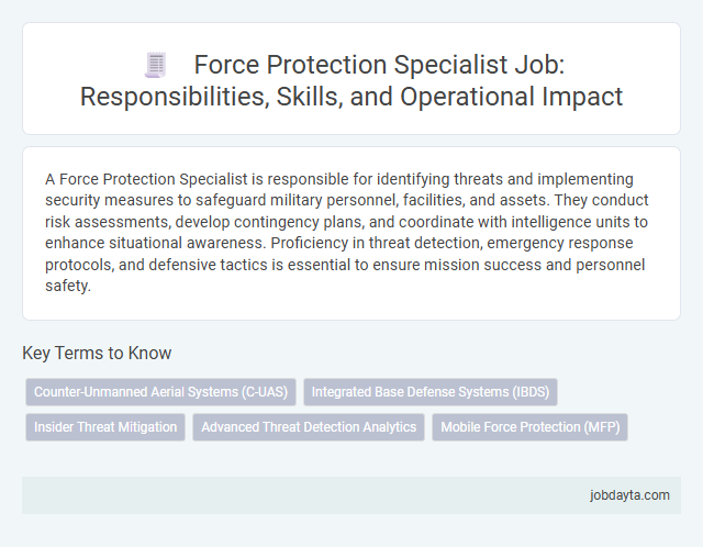 Force Protection Specialist Job: Responsibilities, Skills, and Operational Impact