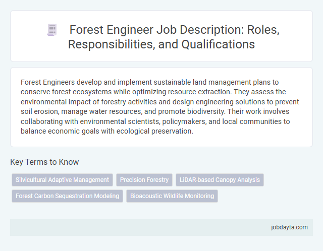 Forest Engineer Job Description: Roles, Responsibilities, and Qualifications
