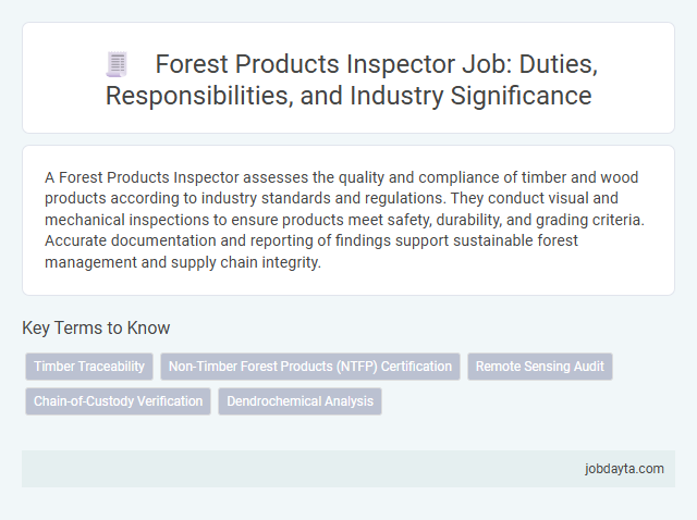 Forest Products Inspector Job: Duties, Responsibilities, and Industry Significance