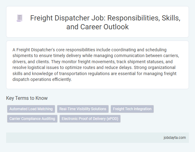 Freight Dispatcher Job: Responsibilities, Skills, and Career Outlook