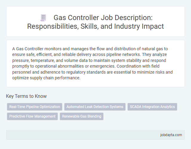 Gas Controller Job Description: Responsibilities, Skills, and Industry Impact