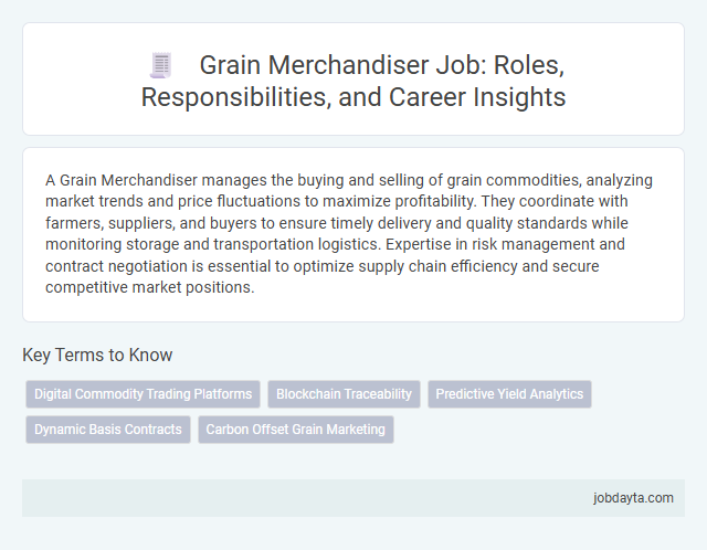 Grain Merchandiser Job: Roles, Responsibilities, and Career Insights