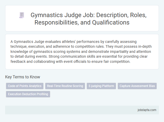 Gymnastics Judge Job: Description, Roles, Responsibilities, and Qualifications