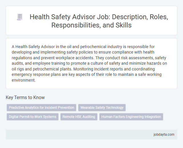 Health Safety Advisor Job: Description, Roles, Responsibilities, and Skills