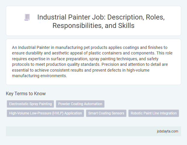 Industrial Painter Job: Description, Roles, Responsibilities, and Skills