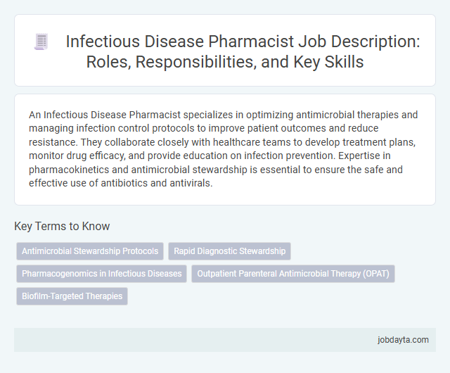 Infectious Disease Pharmacist Job Description: Roles, Responsibilities, and Key Skills