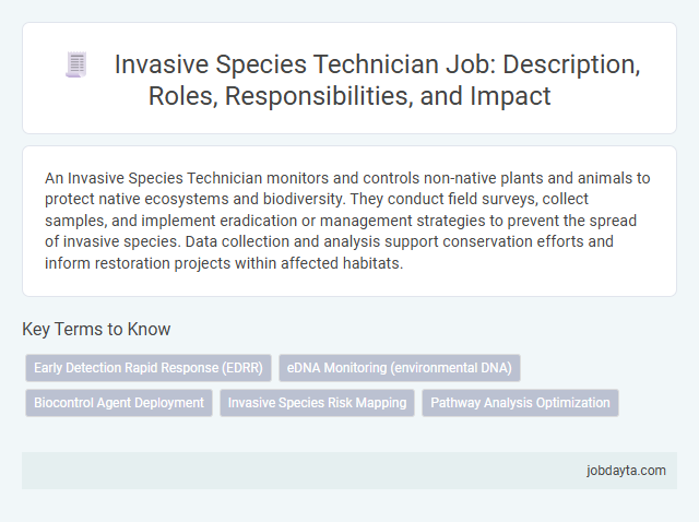 Invasive Species Technician Job: Description, Roles, Responsibilities, and Impact