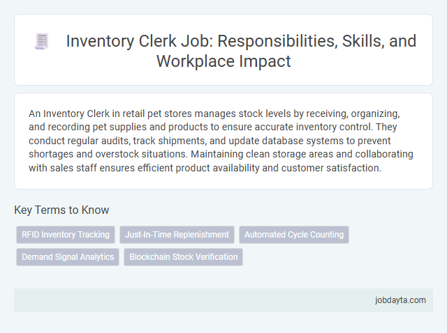Inventory Clerk Job: Responsibilities, Skills, and Workplace Impact