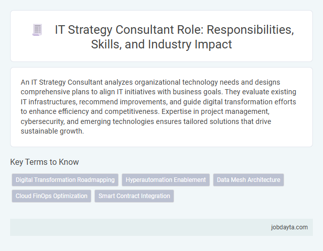 IT Strategy Consultant Role: Responsibilities, Skills, and Industry Impact