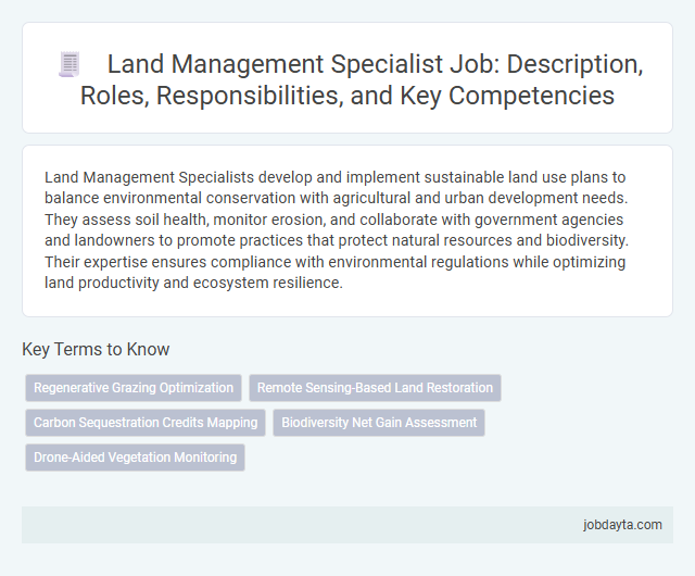 Land Management Specialist Job: Description, Roles, Responsibilities, and Key Competencies