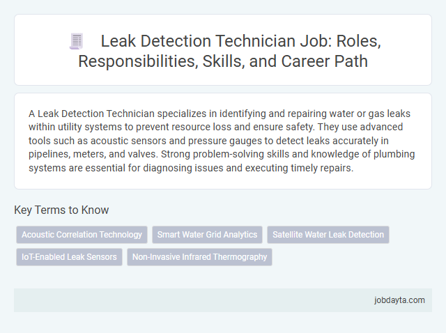 Leak Detection Technician Job: Roles, Responsibilities, Skills, and Career Path