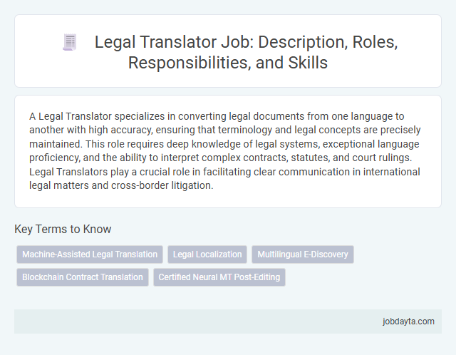 Legal Translator Job: Description, Roles, Responsibilities, and Skills
