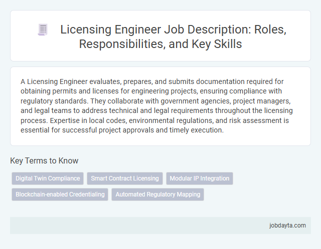 Licensing Engineer Job Description: Roles, Responsibilities, and Key Skills