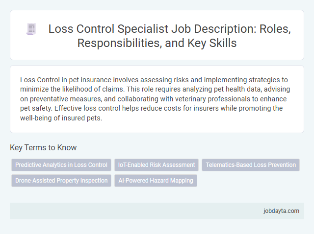 Loss Control Specialist Job Description: Roles, Responsibilities, and Key Skills