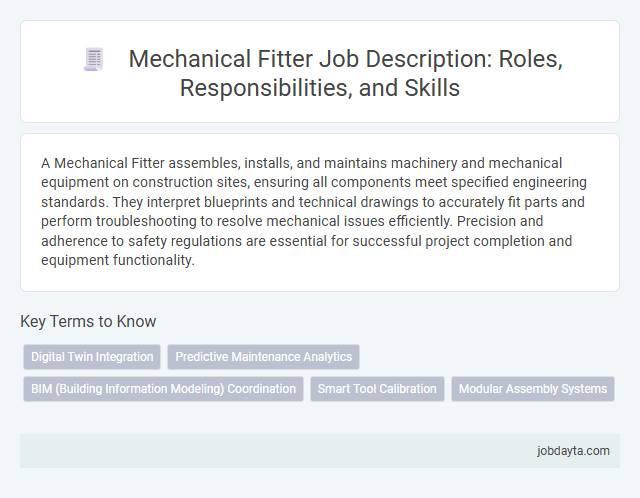 Mechanical Fitter Job Description: Roles, Responsibilities, and Skills
