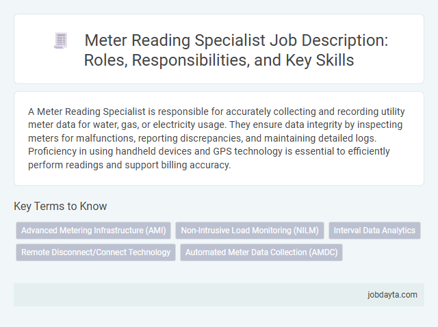 Meter Reading Specialist Job Description: Roles, Responsibilities, and Key Skills