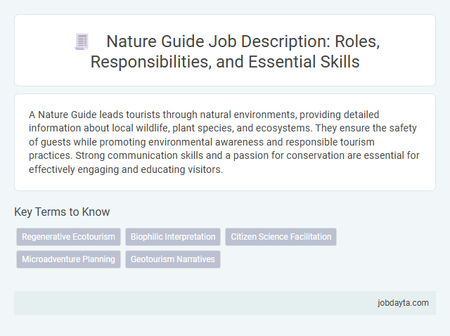 Nature Guide Job Description: Roles, Responsibilities, and Essential Skills
