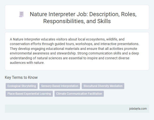 Nature Interpreter Job: Description, Roles, Responsibilities, and Skills