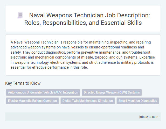 Naval Weapons Technician Job Description: Roles, Responsibilities, and Essential Skills